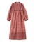 PRINTED TASSEL TIE DRESS