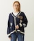 CRICKET KNIT PATCH CARDIGAN