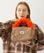 CHERRY QUILTED FUR HANDLE BAG