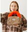 CHERRY QUILTED FUR HANDLE BAG