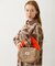 CHERRY QUILTED FUR HANDLE BAG