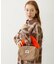 CHERRY QUILTED FUR HANDLE BAG
