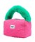 CHERRY QUILTED FUR HANDLE BAG