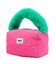 CHERRY QUILTED FUR HANDLE BAG