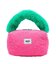 CHERRY QUILTED FUR HANDLE BAG