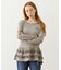 RUFFLE HEM L/S TOP