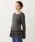 RUFFLE HEM L/S TOP