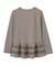 RUFFLE HEM L/S TOP