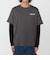 フェイク 2-IN-1 ロングスリーブTシャツ 長袖