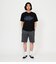 メッシュテクスチャ 3Dロゴプリント Tシャツ