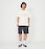 メッシュテクスチャ 3Dロゴプリント Tシャツ