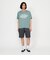 メッシュテクスチャ 3Dロゴプリント Tシャツ