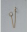 Cable Chain Charm Set Earcuff