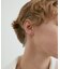 Color Pearl 2way Kahki-Graysh Perple Earring / Single