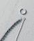 Color Pearl 3way Kahki-Graysh Perple Earring / Single