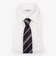 ペイズリー＆ダブルストライプ ネクタイ(レッド)