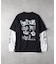 BEN DAVIS レイヤードロングスリーブプリントＴシャツ