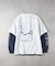 BEN DAVIS レイヤードロングスリーブプリントＴシャツ