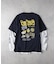 BEN DAVIS レイヤードロングスリーブプリントＴシャツ