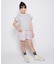 VIVIAN BLUE(ヴィヴィアンブルー)ボーダープリントフリルＴシャツ