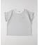 VIVIAN BLUE(ヴィヴィアンブルー)ボーダープリントフリルＴシャツ