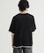 Refurbish(リファービッシュ)袖バイカラー配色ジャガードニットＴシャツ
