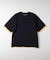 Refurbish(リファービッシュ)袖バイカラー配色ジャガードニットＴシャツ