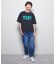 Refurbish(リファービッシュ)ビッグロゴプリントワンポイント刺繍Tシャツ