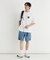 CAMP7(キャンプ7)ナイロンベルト付きショートパンツ