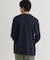 BACK NUMBER(バックナンバー)【メンズ】【店舗で人気】【さらっと心地良い】シルケット加工胸ポケットロングスリーブTシャツ(遮熱・接触冷感)