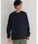 BACK NUMBER(バックナンバー)【メンズ】【店舗で人気】【さらっと心地良い】シルケット加工胸ポケットロングスリーブTシャツ(遮熱・接触冷感)