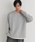 BACK NUMBER(バックナンバー)【メンズ】杢ダンボールフェイクレイヤードトップス