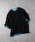 PLUS ONE(プラスワン)【メンズ】【接触冷感】ハイゲージダブルフェイス配色半袖Tシャツ