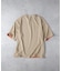 PLUS ONE(プラスワン)【メンズ】【接触冷感】ハイゲージダブルフェイス配色半袖Tシャツ