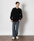 BACK NUMBER(バックナンバー)「BritishWool」l畔編みクルーネックニット