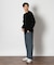BACK NUMBER(バックナンバー)「BritishWool」l畔編みクルーネックニット