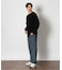 BACK NUMBER(バックナンバー)「BritishWool」l畔編みクルーネックニット