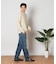 BACK NUMBER(バックナンバー)「BritishWool」l畔編みクルーネックニット