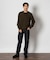 BACK NUMBER(バックナンバー)「BritishWool」l畔編みクルーネックニット