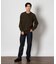 BACK NUMBER(バックナンバー)「BritishWool」l畔編みクルーネックニット