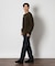 BACK NUMBER(バックナンバー)「BritishWool」l畔編みクルーネックニット