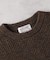 BACK NUMBER(バックナンバー)「BritishWool」l畔編みクルーネックニット