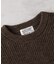 BACK NUMBER(バックナンバー)「BritishWool」l畔編みクルーネックニット