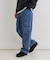 BACK NUMBER(バックナンバー)【メンズ】ウエストイージーデニムカーゴパンツ（ウエストゴム・楽に穿ける・ワイドシルエット）