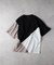 BACK NUMBER(バックナンバー)【メンズ】ジョーゼット斜め切替えデザインTシャツ