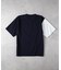 BACK NUMBER(バックナンバー)【メンズ】ジョーゼット斜め切替えデザインTシャツ