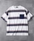 BACK NUMBER(バックナンバー)【メンズ】ボーダーニットポケット半袖Tシャツ