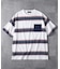 BACK NUMBER(バックナンバー)【メンズ】ボーダーニットポケット半袖Tシャツ