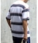 BACK NUMBER(バックナンバー)【メンズ】ボーダーニットポケット半袖Tシャツ