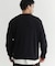 BACK NUMBER(バックナンバー)【メンズ】【軽くて柔らかい】ポリナイロンニットクルーネックセーター(洗濯機で洗える)
